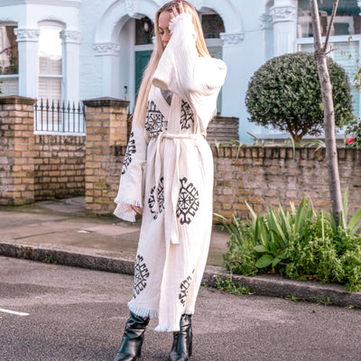 Natural Cotton Ethnic Design Kimono