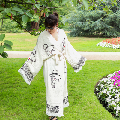 Natural Cotton Girl Kimono