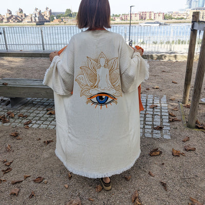 Natural Cotton Yogi Kimono