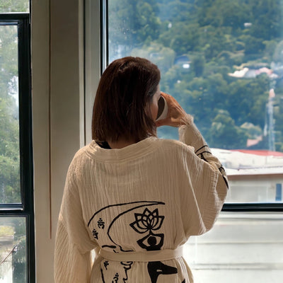 Natural Cotton Yogi Kimono - NEW